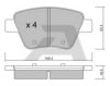 AISIN BPVW-2006 Brake Pad Set, disc brake